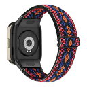 バンド Xiaomi Redmi Watch 3 対応 交換バンド ナイロン スポーツバンド 柔らかい ストラップ サイズ調節可能 ストラップ 速乾性 伸縮性 交換バンド Xiaomi Redmi Watch 3 用 (オレンジ)