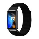 対応 huawei band 8 交換バンド ファーウェイバンド8/9 交換バンド huawei band9 交換バンド 替えベルト スポーツ 耐久性 ナイロン製 柔らかく快適(ブラック)