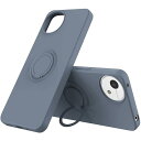For AQUOS wish4 ケース リング付き AQUOS wish 4 SH-52E リング スマホケース 携帯ストラップ スマホリング かわいい スマホ バンカーリング スマホカバー For AQUOS wish4 カバー (ラベンダー灰)