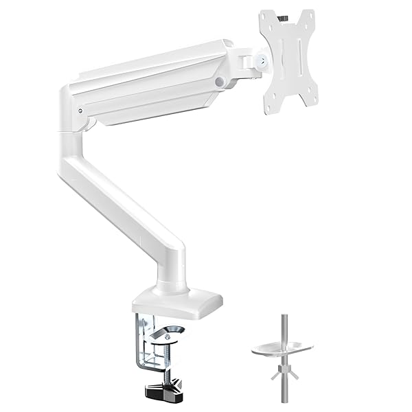 PC モニター アーム ディスプレイアーム VESAアーム モニタースタンド ガス式 ガススプリング式 グロメ..