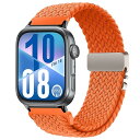 バンド Huawei Watch Fit 4 Pro/Fit 4/3 対応 交換ベルト 替えベルト 男女兼用 伸縮性 ナイロンパラシュートバックル編みバンド (...