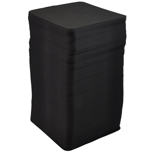 黒 コースター 角 200枚入 9×0.1cm 黒 92010025 ブラック