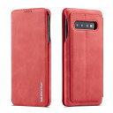 Samsung Galaxy S10 ケース 手帳型 スマホケース 高級PUレザー 手作り 薄型 スタンド機能 カード収納 多色 上品 耐衝撃 マグネット - ...