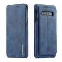Samsung Galaxy S10 ケース 手帳型 スマホケース 高級PUレザー 手作り 薄型 スタンド機能 カード収納 多色 上品 耐衝撃 マグネット - ...