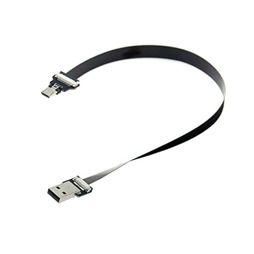USB 2.0Type-Aオス-マイクロUSB5ピンオスデータフラットスリムFPCケーブル(FPV、ディスク、電話用)100cm USB 2.0Type-Aオス-マイクロUSB5ピンオスデータフラットスリムFPCケーブル(FPV、ディスク、電話用)100cm