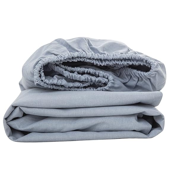 ボックスシーツ キング 180x200x30cm オーガニックコットン 洗いざらしの綿100% ベッドシーツ BOXシー..