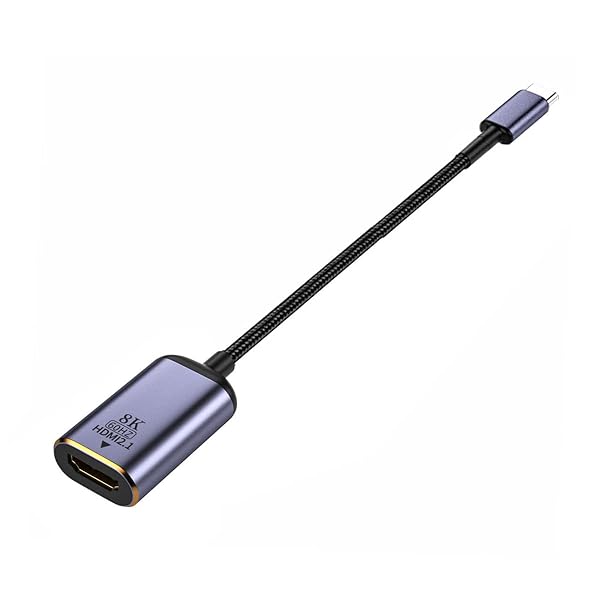 USB4 USB-C Type-Cソースからメス HDMI 2.0 ケーブルディスプレイ 8K 60HZ UHD 4K HDMI オスモニター