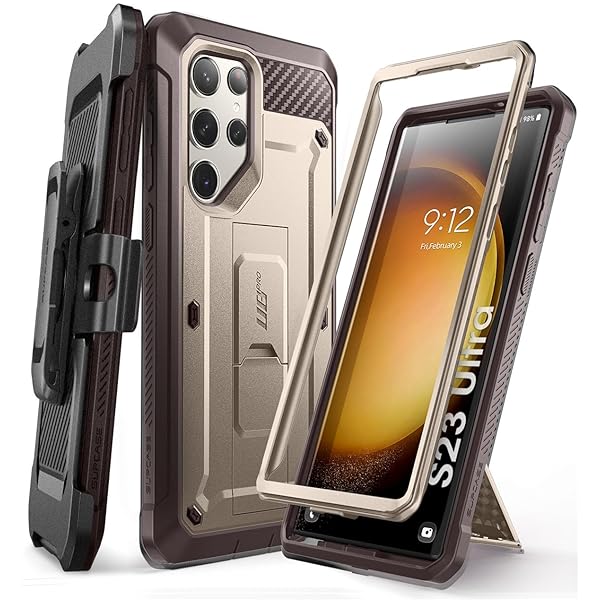 Galaxy S23Ultra ケース 5G 2023年 [ SC-52D | SCG20 ] 米軍MIL規格取得 腰掛けクリップ付属 スタンド機能 耐衝撃 防塵 アウトドア 保護 S23ウルトラケース UBProシリーズ