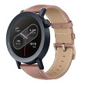 22mm レザーバンド For 用の CMF by Nothing Watch Pro 2/Amazfit Bip 6 /5 Unity/ 5 対応 バンド P...