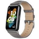 レザーバンド For HUAWEI Band 7 対応 バンド PUレザー素材 ベルト ソフト 柔軟性 ビジネス風 交換ベルト レディース&メンズ 革製ストラッ...