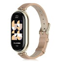 レザーバンド Xiaomi Smart Band 7 / Xiaomi Mi Band 7 対応 バンド ベルト ソフト 柔軟性 ビジネス風 交換ベルト レディ...