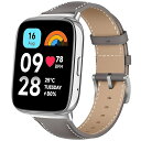 レザーバンド Xiaomi Redmi Watch 3 Active 対応 バンド PUレザー素材 ベルト ソフト 柔軟性 ビジネス風 交換ベルト レディース&...
