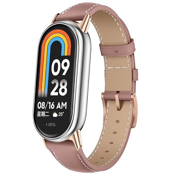 レザーバンド 用の Xiaomi Smart Band 10 / 9 / 8 用の Xiaomi Mi Band 10 / 9 / 8 対応 バンド PUレザー...