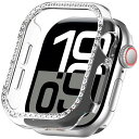 for Apple Watch 10 46mm ケース ラインストーン付け キラキラ 超簿軽量 耐衝撃 装着簡単 アップルウォッチ10 46mm 対応 可愛い ...