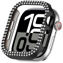 for Apple Watch 10 42mm ケース ダブルダイヤモンド キラキラ 超簿軽量 耐衝撃 装着簡単 アップルウォッチ10 42mm 対応 可愛い ...