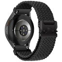 バンド Samsung Galaxy Watch 7/6/5/4 40mm 44mm 対応 替えベルト 20mm 伸縮性 ナイロンパラシュートバックル編みバンド...