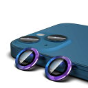 カメラフィルム iPhone 13 / iPhone 13 mini 用 カメラ レンズ保護フィルム HD 高透過率 強化ガラス + アルミニウム合金製 9H硬度 耐衝撃 防塵 レンズカバー カラフル