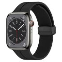 for Apple Watch バンド マグネット シリコン49mm/46mm/45mm/44mm/42mm/41mm/40mm アップルウォッチ ベルト SeriesUltra2/Ultra/10/9/8/7/6/SE/SE2/5/4 防水 蒸れな