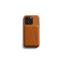 Mod Phone Case + Wallet iPhone 15 Pro用 薄型のiPhoneレザーケース スマホウォレット - Terracotta