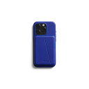 Mod Phone Case + Wallet iPhone 15 Pro用 薄型のiPhoneレザーケース スマホウォレット - Cobalt