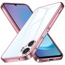 Galaxy A25 ケース クリア SC-53F スマホケース ギャラクシーA25 カバー 透明 軽量 ソフト tpu ストラップホール付き 背面クリア ピンク 耐衝撃 保護カバー ローズゴールド