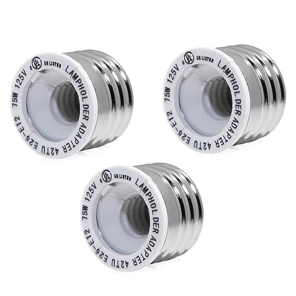 口金変換 アダプター E26-E12 電球 ソケット 口金 照明補助器具 (3)