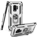 Samsung Galaxy S9 ケース リング付き PC 対応 落下衝撃吸収 TPU フルプロテクトデザイン 耐衝撃 防塵 360度回転 クリア 車載ホルダー対応 米軍MIL規格 軽量 薄型 擦り傷防止 クリア 取り出し易い 携帯カバー スタンド