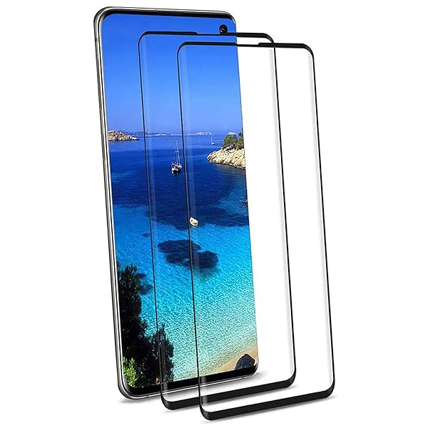 Samsung Galaxy S10  饹ե бǽ 饹 ݸե2祻åȡ ǹ9H åɻ 3D̲ù Ʃ...