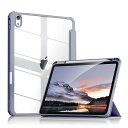 iPad 11世代 (A16) 10世代 ケース iPad ケース 第10世代 2022 10.9 インチ 透明バックカバー ペンシル 収納可能 三つ折スタンド スリープ機能 軽量 薄型 傷つけ防止 TPUフレーム PU合成レザー ブルーグレー