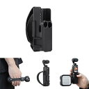 2in1 Osmo Pocket 3 携帯用落下防止ハンドストラップ + 拡張ハンドル コールドシュー拡張保護ベゼル 拡張ハンドルアクセサリー ベルクロ粘着 緩...