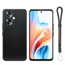 【2024年の新】For OPPO A79 5G ケース 高耐久性 耐衝撃 柔らかいTPU素材 マット質感 アジャスタブル・ランヤード付軽量 防水性 より良い滑り止め すり傷防止 ストラップホール OPPO A79 5G 用 保護カバー(ブラック)