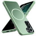 Galaxy S21 Plus 用ケース Magnetic対応 クリア 耐衝撃 衝撃吸収 マグネット搭載 米軍MIL規格 全面保護カバー ギャラクシー s21plus 用ケース 透明 6.7インチ マット ストラップホール付き 黄変しにくい 指紋防止