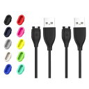 【2+10セット】 ガーミン用 充電ケーブル 充電ポート防塵プラグ チャージケーブル1枚とプラグ10枚セット USB 1m 充電器 Vivoactive6/5/...