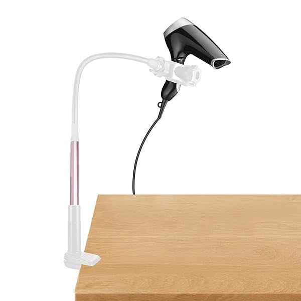 ドライヤースタンド クランプ式 ドライヤーホルダー 両手解放 長さ・角度調整可能 取り付けが簡単 ドラ..