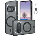 For Nothing Phone 3A 用 ケース 半透明のデザイン Magsafe 対応 マグネット 搭載 ワイアレス充電 マット感ケース 米軍MIL規格取得 ハイブリット TPUバンパー PCマイクロドット加工 耐衝撃 黄ばみなし 指紋防止 擦|詳細画像