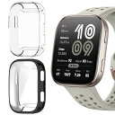Amazfit Bip 6 対応 ケース シリコン材質 保護ケース カバー 衝撃吸収 超軽量 柔軟 衝撃防止 擦り傷防止 保護カバー Amazfit Bip 6 用 (ブラック+クリア)