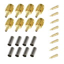 8セット SMAオスコネクタ 50Ohm 圧着タイプ LMR100?RG316?RG174?RG188など対応 ケーブル用