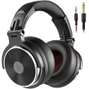 Pro50 ハイレゾ ヘッドホン 有線 50mmドライバー プロフェッショナル モニターヘッドホン DJ用 密閉型 スタジオ用/楽器練習/ミキシング/TV視聴/映画鑑賞 黒