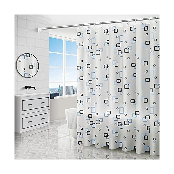 シャワーカーテン 防水防カビ加工 カーテンリング付属 シャワールーム用カーテン 浴室カーテン バスル..