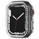【2021新モデル】Apple Watch Series 8/7 45mm 専用ケース ラインストーン お洒落 傷防止 超簿軽量 PC材質 アップルウォッチ 7...