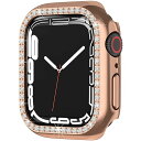 【2021新モデル】Apple Watch Series 8/7 41mm 専用ケース ラインストーン お洒落 傷防止 超簿軽量 PC材質 アップルウォッチ 7...