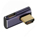HDMI 男性 HDMI 2.1 女性垂直 90 度右角低プロファイル UHD 延長アダプター サポート 8 K 60 hz HDTV に