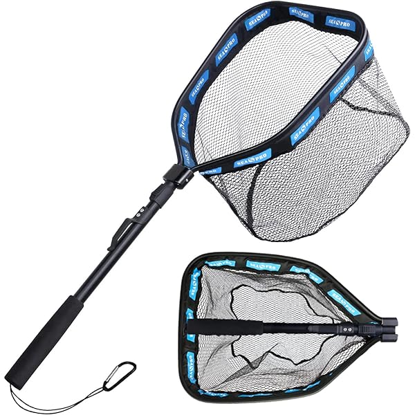 ラバーランディングネット 全長1m伸縮 折りたたみ タモ網 たも網 アルミ素材 溪流管釣り 海釣 水に浮く