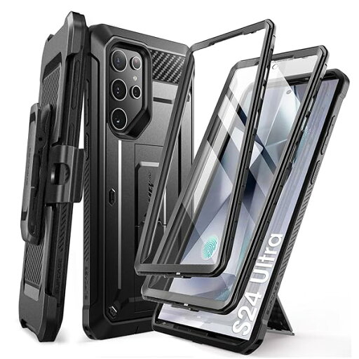 Galaxy S24Ultra ケース 5G 2024年 SC-52E SCG26 米軍MIL規格取得 二枚前面カバー 回転式ベルトクリップ付属 スタンド機能 保護フィルム付き 指紋認証対応 耐衝撃 防塵 アウトドア 保護 S24ウルトラカバー UB Galaxy S24Ultra ケース 5G 2024年 SC-52E SCG26 米軍MIL規格取得 二枚前面カバー 回転式ベルトクリップ付属 スタンド機能 保護フィルム付き 指紋認証対応 耐衝撃 防塵 アウトドア 保護 S24ウルトラカバー UB
