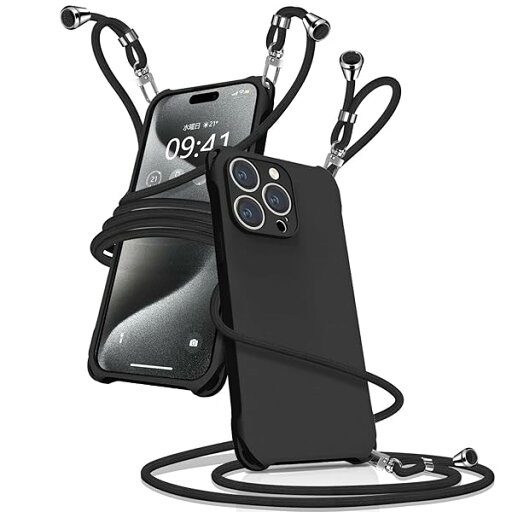 iPhone15 Pro ケース ショルダー シリコン iphone 15 Pro スマホケース アイフォン15Pro カバー 耐衝撃 肩掛け 斜めかけ 縄掛けケース 紐付き 斜めがけ 織りストラップ付き 長さ調整可能 取り外し可能 傷付き防止 マッ iPhone15 Pro ケース ショルダー シリコン iphone 15 Pro スマホケース アイフォン15Pro カバー 耐衝撃 肩掛け 斜めかけ 縄掛けケース 紐付き 斜めがけ 織りストラップ付き 長さ調整可能 取り外し可能 傷付き防止 マッ
