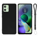 For MOTO G64 5G/G64Y 5G ケース 高耐久性 耐衝撃 柔らかいTPU素材 マット質感 アジャスタブル・ランヤード付軽量 防水性 より良い滑り止め すり傷防止 ストラップホール MOTO G64 5G/G64Y 5G 保護カバー(ブ