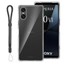 For Xperia 10 VI ケース 軽量 TPU アジャスタブル・ランヤード付耐衝撃 落下防止 耐摩耗性 防水性 指紋防止 より良い滑り止め すり傷防止 ストラップホール Xperia 10 VI SO-52E / SOG14 保護カバー(クリ