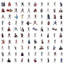 100枚 ウルトラマン アニメ ステッカー 防水シール かわいい 落書き DIY かざり