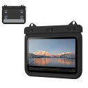 タブレット防水ケース お風呂ケース IP68防水レベル 吸盤式 透明防水カバー 浴室 お風呂 iPadMini6/5/Fire7&KindlePaperwhite2021/2018/FireHD8/8Plusなど8.5インチ以下に対応 Black