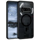 Nothing Phone 3a ケース マグネット搭載 ブラック マグネット式カーマウント対応 ナッシングフォン 3a ケース 指紋防止 耐衝撃 一体型 薄型 マット感 レンズ保護 全面保護 黄ばみ防止
